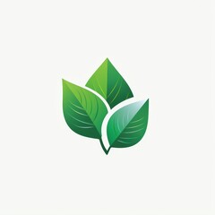 Naklejka premium Leaf Icon, green leaf ecology nature element modern icon, of a green leaf ecology nature element