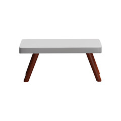 Modern minimalist table 3d icon vector illustration