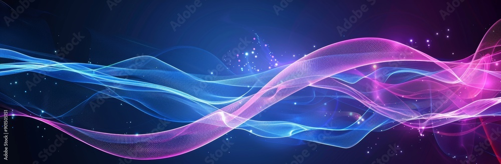 Poster a modern abstract graphic design banner pattern background web template with abstract particles line