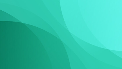 Abstract green wave background. Dynamic composition of shapes. Vector illustration