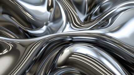 With chrome effect wave background, this is an abstract design.