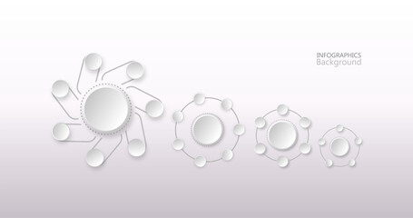 circle infographic set background