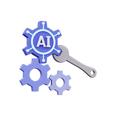3D AI 아이콘