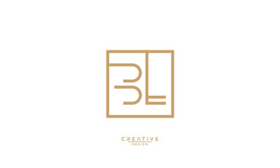 BL, LB, B, L, Abstract Letters Logo Monogram