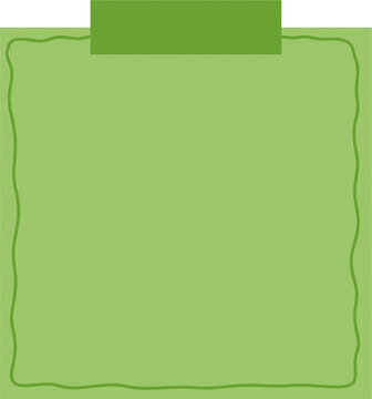 green sheet of paper