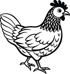chicken drawing of Baby coloring page