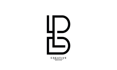 BL, LB, B, L, Abstract Letters Logo Monogram