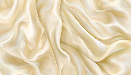 Obraz premium silk, satin, fabric, texture, gold, textile, material, cloth, pattern, decoration, wave, luxury, soft, golden, shiny, smooth, drapery, silky, color, backdrop, shine, design, fashion, cream, elegant