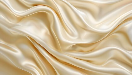 Obraz premium silk, satin, fabric, texture, gold, textile, material, cloth, pattern, decoration, wave, luxury, soft, golden, shiny, smooth, drapery, silky, color, backdrop, shine, design, fashion, cream, elegant