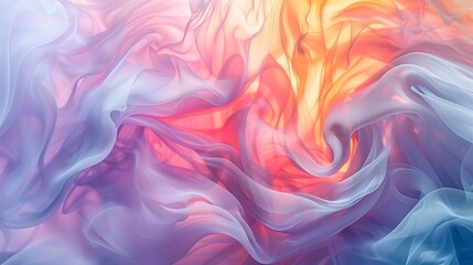 Obraz premium Ethereal Swirls of Colorful Smoke and Light