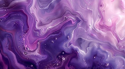 Obraz premium Ethereal Purple Swirls: A Mesmerizing Abstract Design