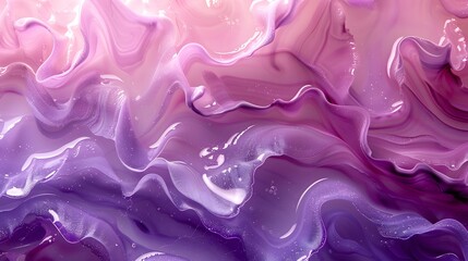 Obraz premium Ethereal Swirls of Purple and Pink Abstract Art