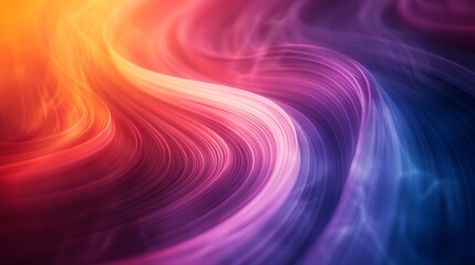 Obraz premium Vibrant Flow of Colorful Waves in Abstract Design