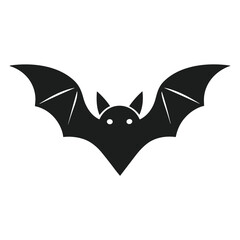 Eerie bat silhouette vector designed for Halloween creations