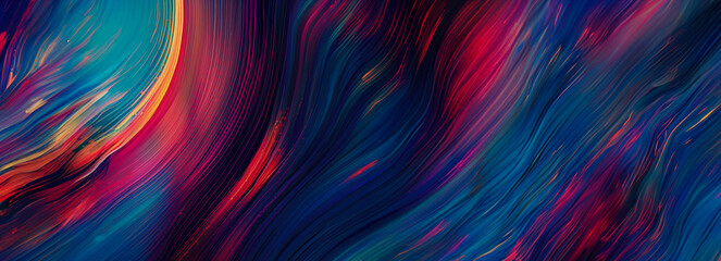 Fototapeta premium Bright, illuminated fiber optic network creates stunning abstract art, showcasing the beauty of technology, created with Generative AI technology