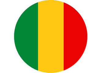 Fototapeta premium Mali flag button