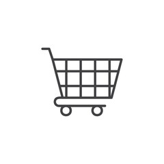 Cart icon isolated on white background