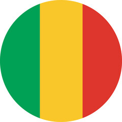 Mali flag button