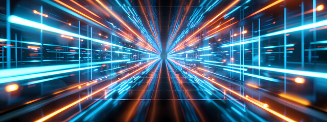 Abstract Neon Pathway