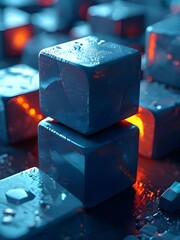 die like cubes background