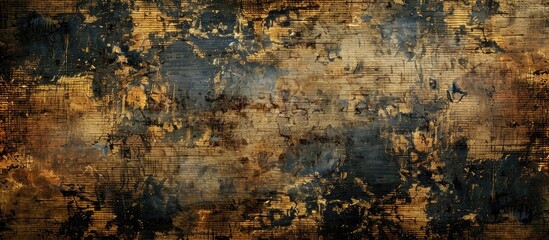 Grunge texture on an aged dark background with copy space image
