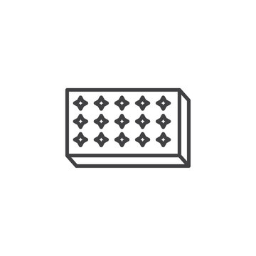 recommend clip art: Mattress icon isolated on white background