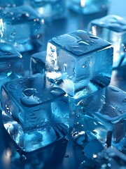 melting ice cubes