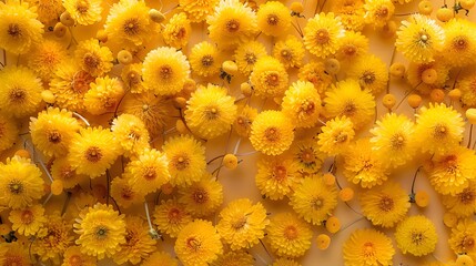 Vibrant Yellow Floral Arrangement Creating a Cheerful Atmosphere