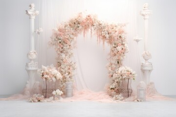 Wedding architecture flower plant.