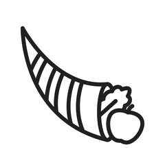 Cornocupia with Vegetables  icon vector image. Suitable for mobile application web application and print media.