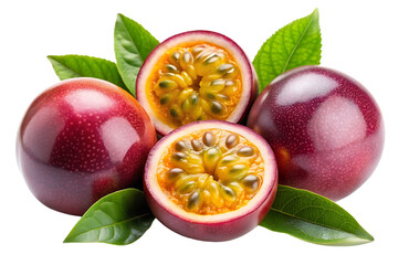 High-Quality Passion Fruit on Transparent Background PNG