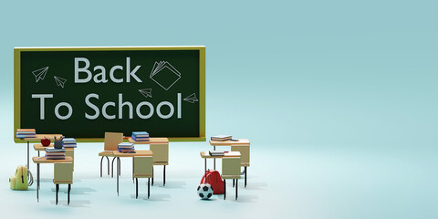 Web page design template for Art School, studio, course, class, education. Background texture. 3d render.