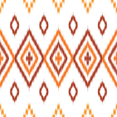 seamless pattern design in ikat style for fabric printing