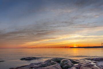 sunrise over the sea