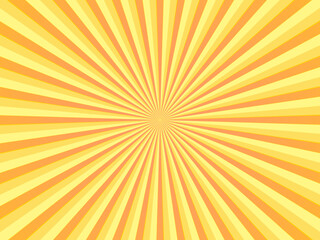 Vector illustration of bright sunlight, multicolored starburst background. The sunlight spreads.