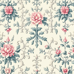 Obraz premium seamless pattern with flowers