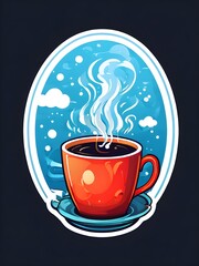 coffee sticker