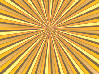 Vector illustration of bright sunlight, multicolored starburst background. The sunlight spreads.