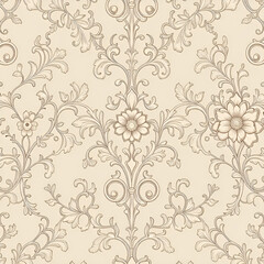 Obraz premium seamless pattern with flowers 