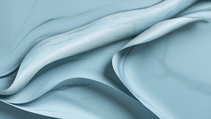 Obraz premium Smooth light blue marbled surface background or wallpaper or website or header