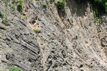 Columnar Joint in Daljeon-ri, Pohang, South Korea.