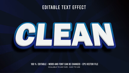 clean editale text effect