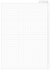 A4 standard Blank form grid table paper and Monthly planner on white background