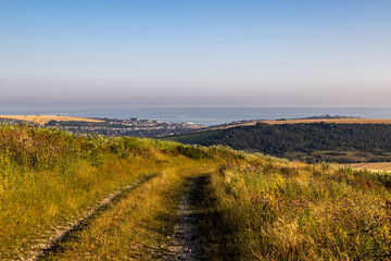 A view towards the Sussex coast from the South Downs