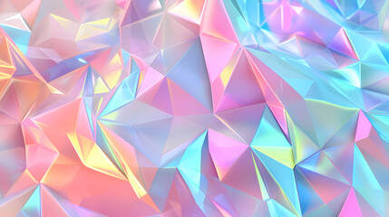 Abstract geometric illustration in neon colors