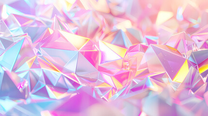 Abstract geometric illustration in neon colors