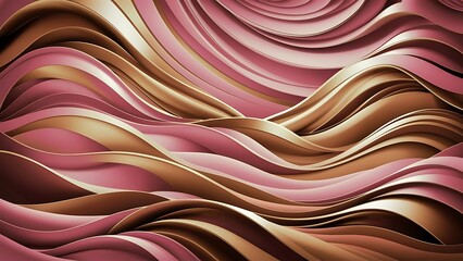 Pink, gold and gold abstract wave paint royal luxury background backdrop wallpaper