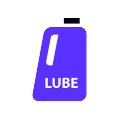 Lube transport flat icon, vector illustration