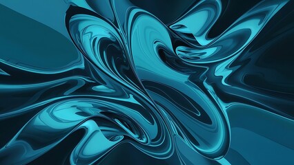 Obraz premium Abstract cyan blue wallpaper background.