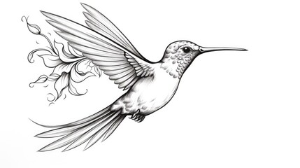 Fototapeta premium an elegant hummingbird